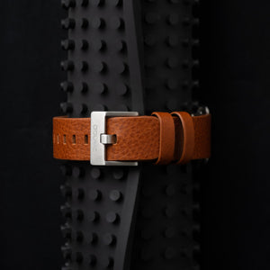 CR-01 - CHRONO WATCH WITH ITALIAN LEATHER STRAP - WHISKEY BROWN DangoProducts