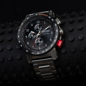 CR-01 - CHRONO WATCH WITH METAL BRACELET & MICRO ADJUSTMENT BUCKLE DangoProducts