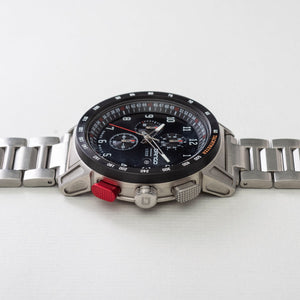 CR-01 - CHRONO WATCH WITH METAL BRACELET & MICRO ADJUSTMENT BUCKLE DangoProducts