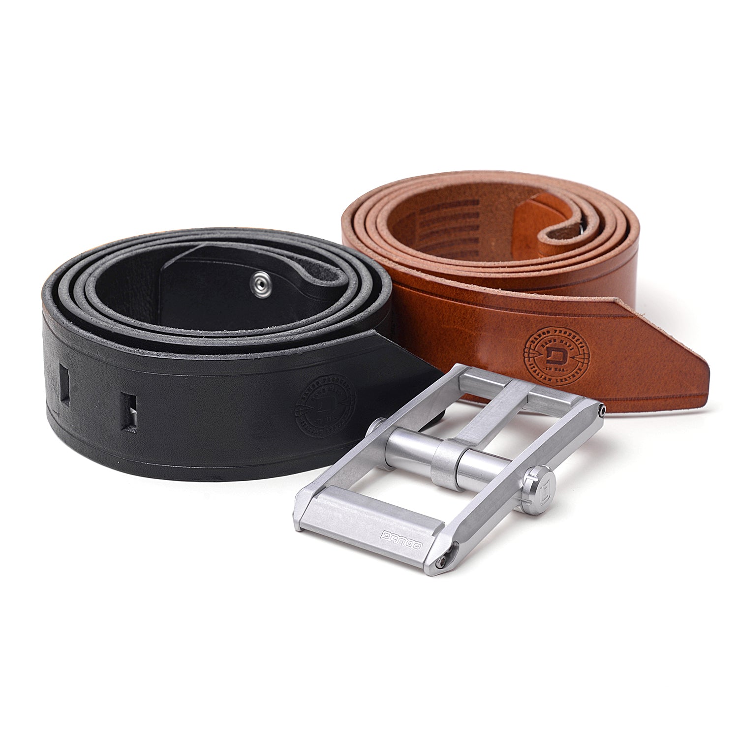 JASGOOD Belt Accessories Leather Loop Keeper, Straps Holder Retainer Band  for 1.3(33mm)/1.1(28mm) Wide Belts/Straps