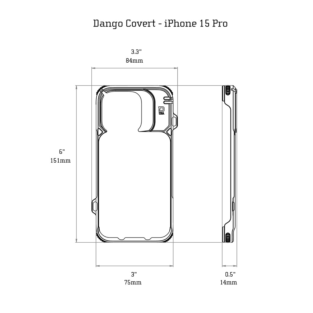 DANGO COVERT CASE FOR IPHONE 15 PRO DangoProducts