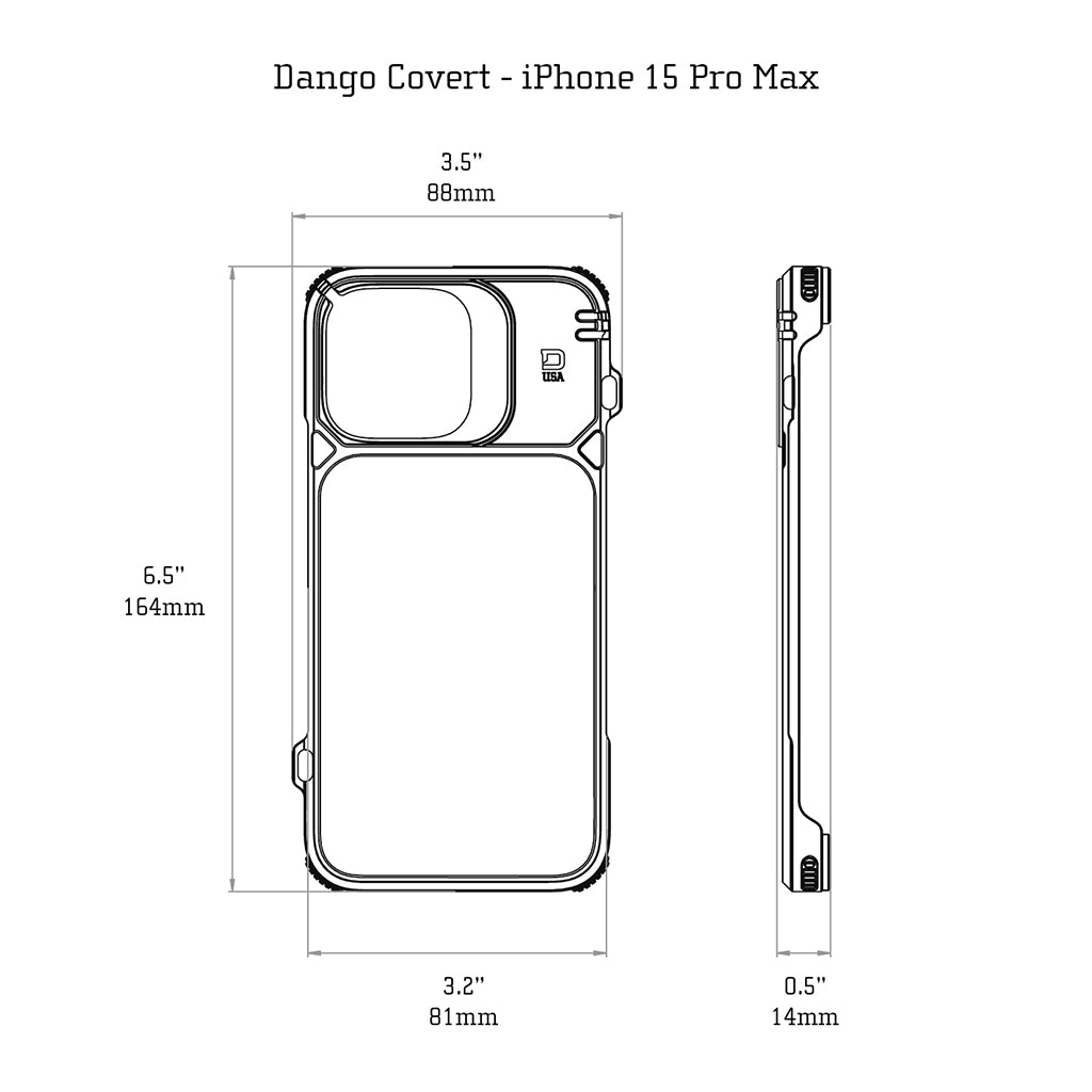 DANGO COVERT CASE FOR IPHONE 15 PROMAX DangoProducts