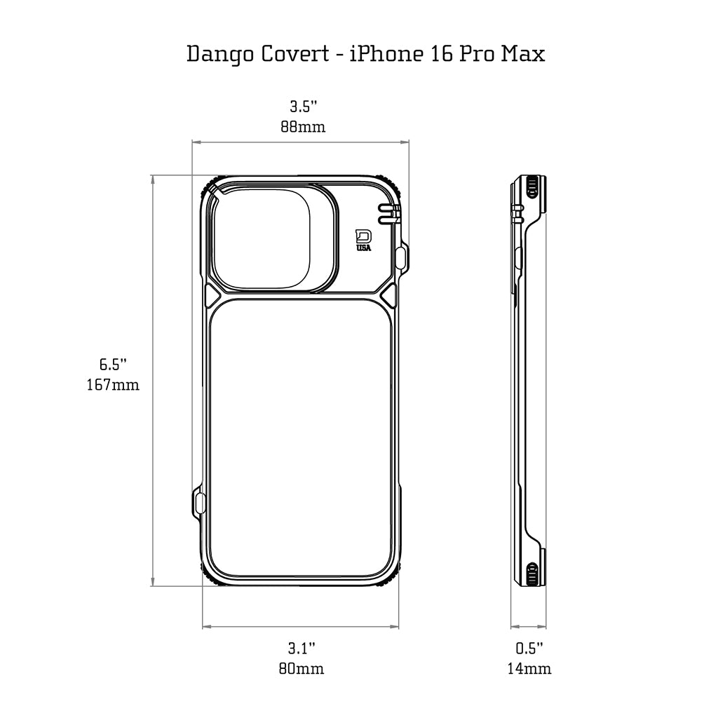 DANGO COVERT CASE FOR IPHONE 16 PROMAX DangoProducts