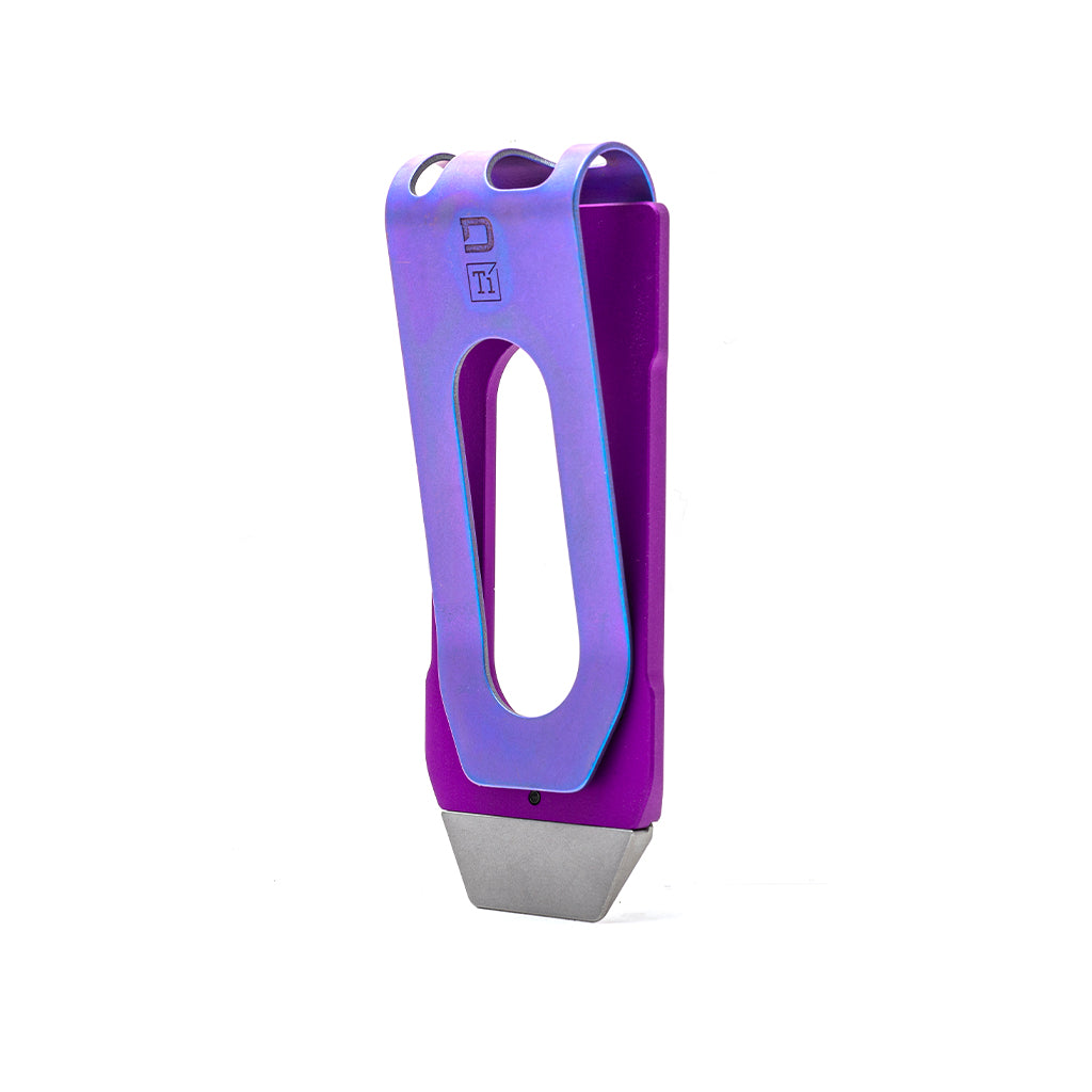 MC02 PURPLE CHASSIS, BURPLE TITANIUM MONEY CLIP DangoProducts