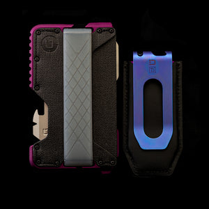 MC02 PURPLE CHASSIS, BURPLE TITANIUM MONEY CLIP DangoProducts