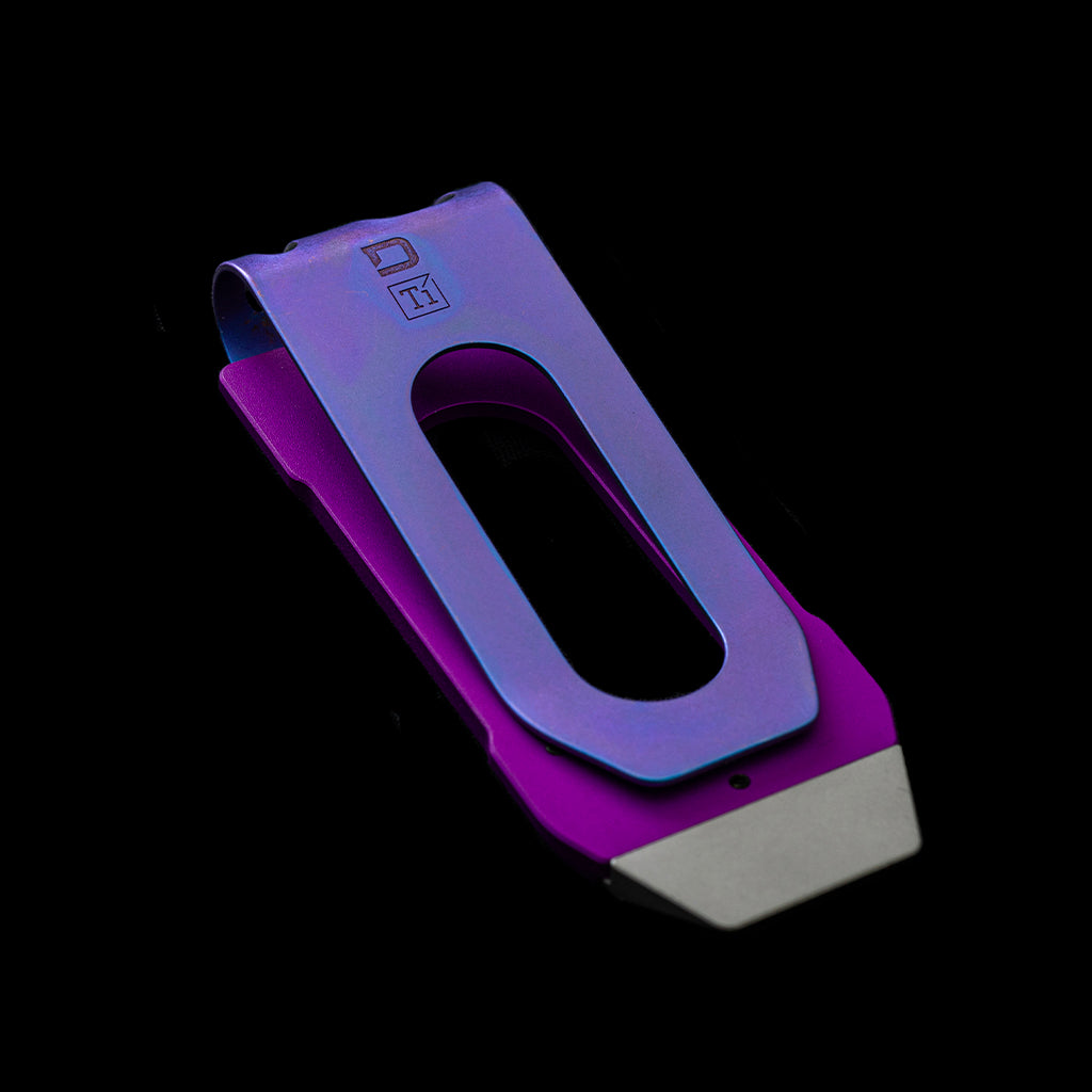 MC02 PURPLE CHASSIS, BURPLE TITANIUM MONEY CLIP DangoProducts