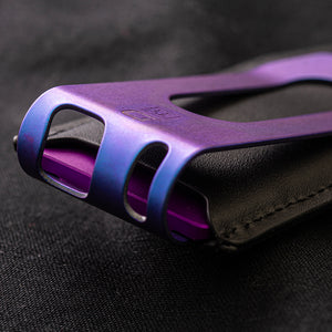 MC02 PURPLE CHASSIS, BURPLE TITANIUM MONEY CLIP DangoProducts