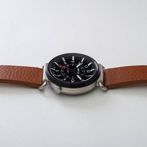 TK-01 - TREK WATCH WITH ITALIAN LEATHER STRAP - WHISKEY BROWN DangoProducts